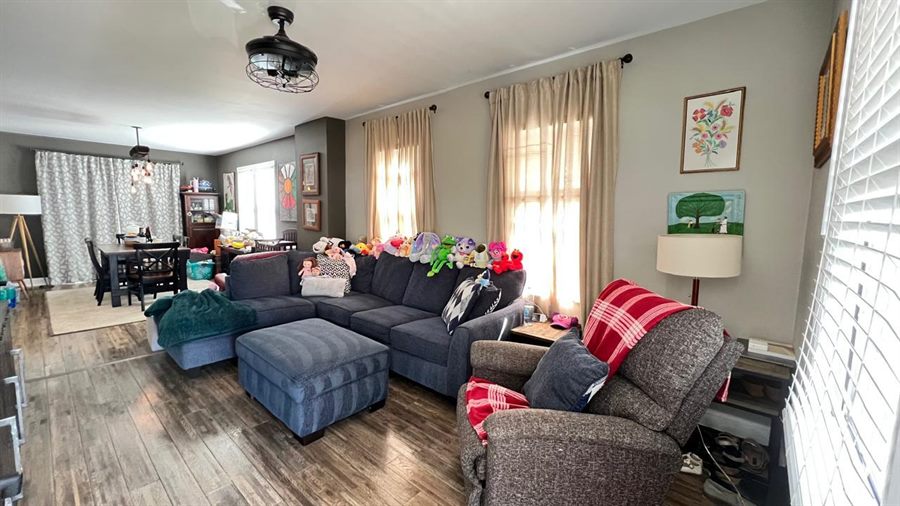 Cleaned and organized living room