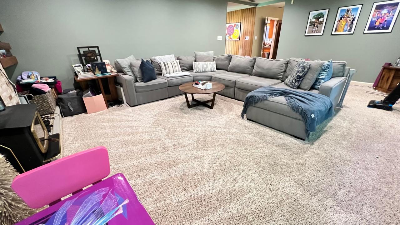 Living room after cleaning